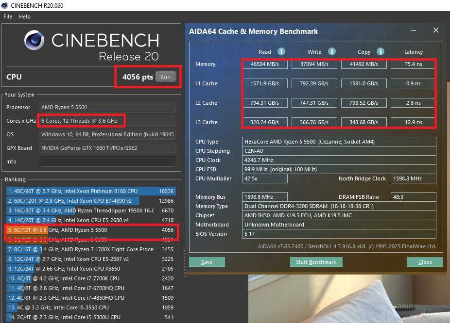 Ігровий ПК Ryzen 5 5500 GTX 1660 Ti 6GB 6|12 Ядер 16 DDR4 M.2 512 AM4