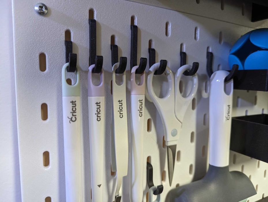 Haczyk do IKEA SKADIS. Zestaw 6x. Wysokość 45mm. Druk 3D