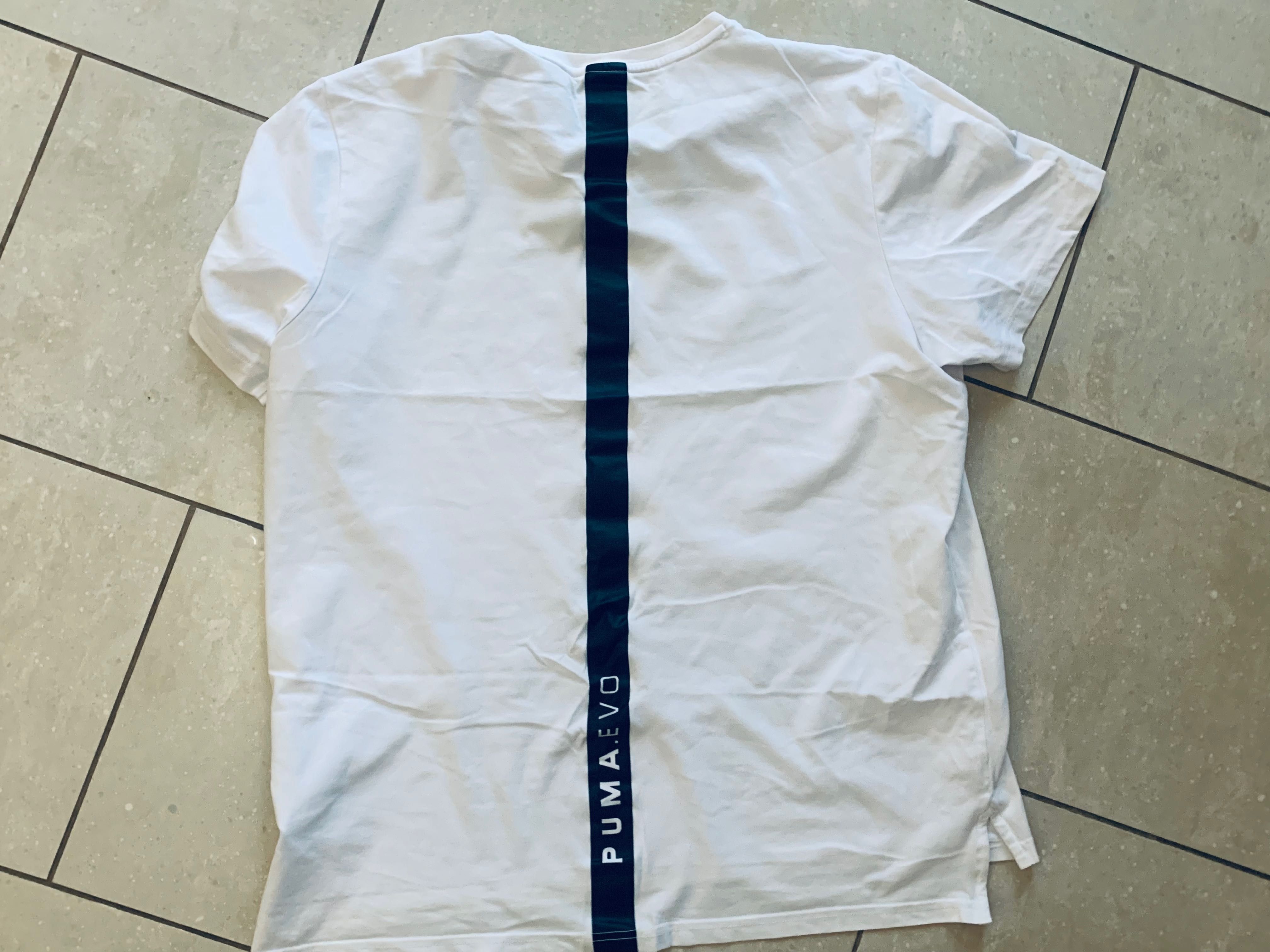 Biała Koszulka sportowa Puma Evo Core męska T-shirt bawełna r. XL nowa