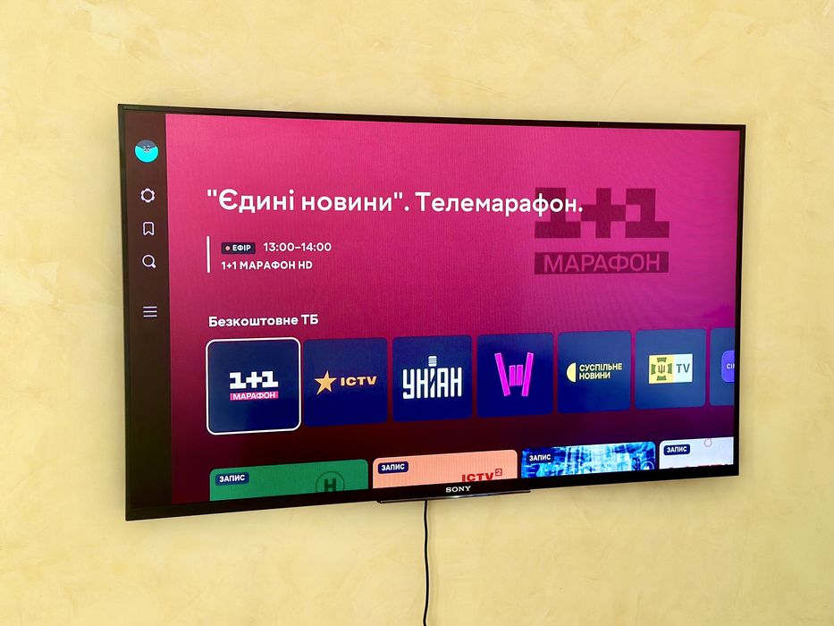 Телевізор Sony KDL-43WD755 smart tv led megogo youtube WiFi Netflix