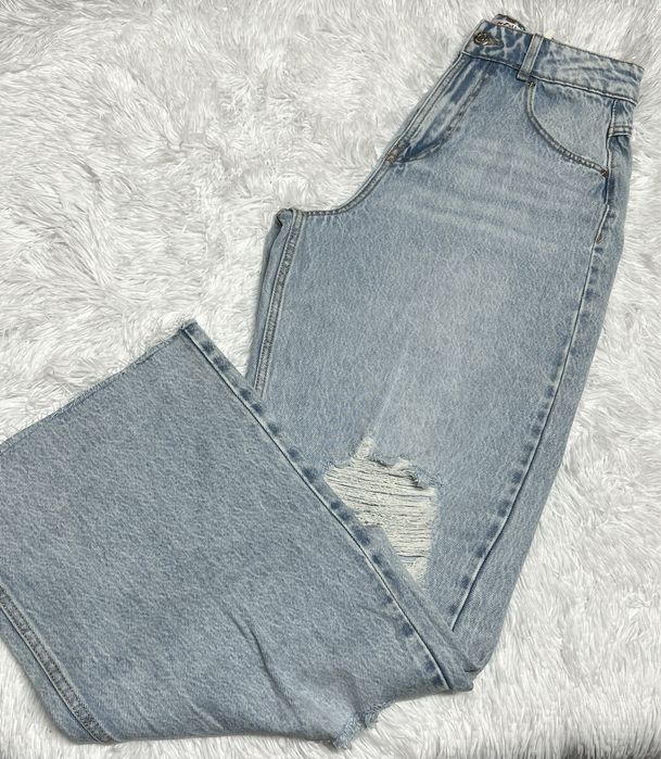 Calcas de ganga novas wide leg M