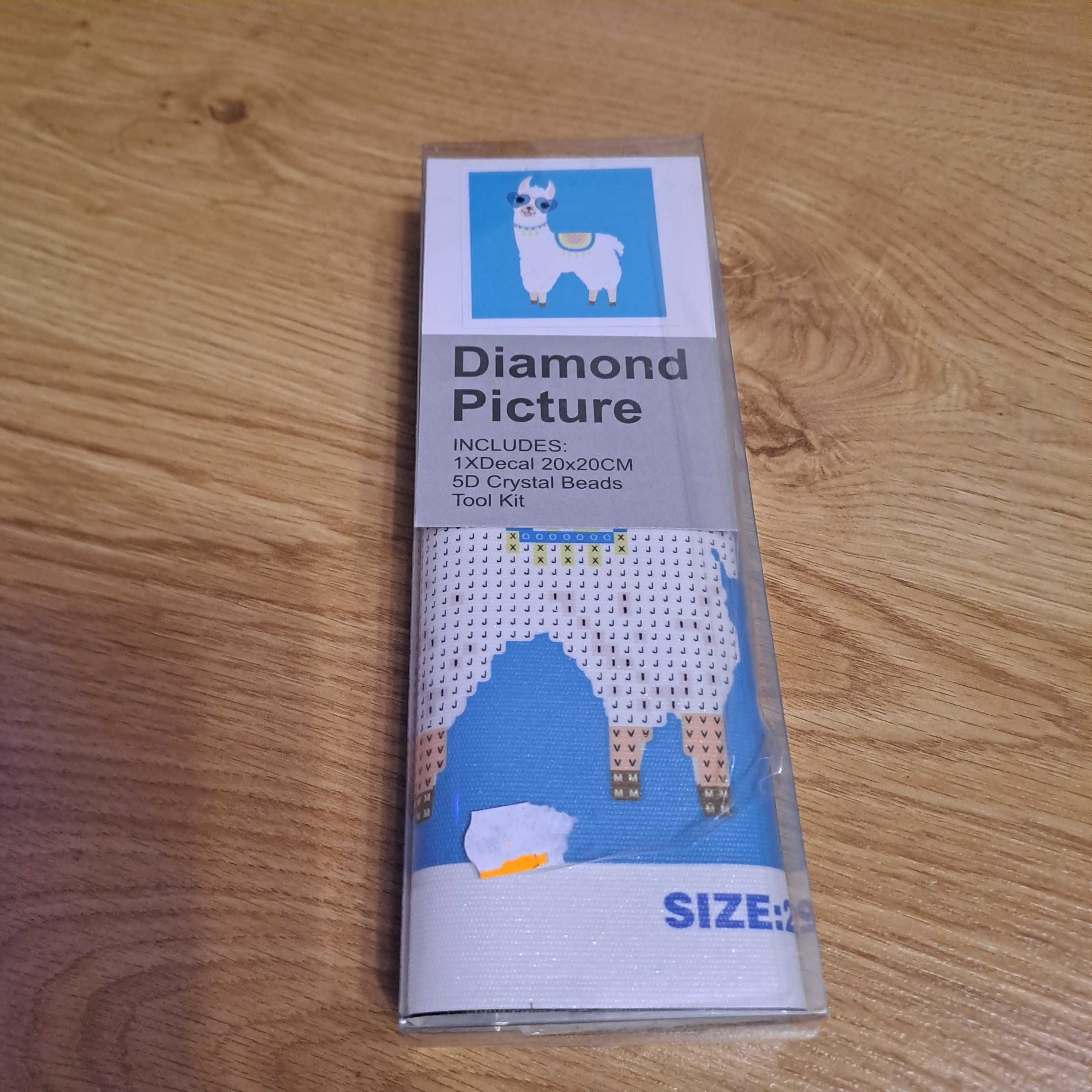 Haft diamentowy LAMA diamond picture mozaika zestaw