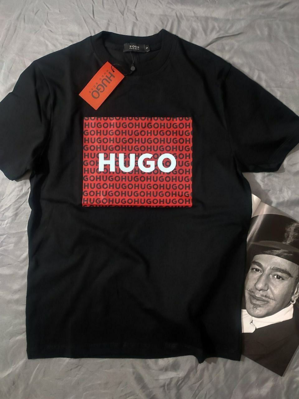 ЛУЧШЕЕ КАЧЕСТВО!!! Футболка мужская Hugo 2024, брендовая футболка
