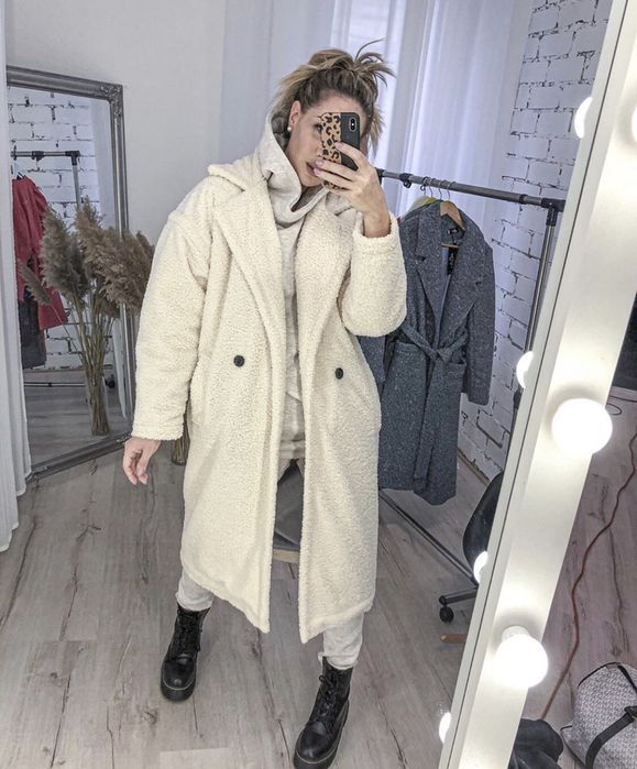 Шуба из меха барашек