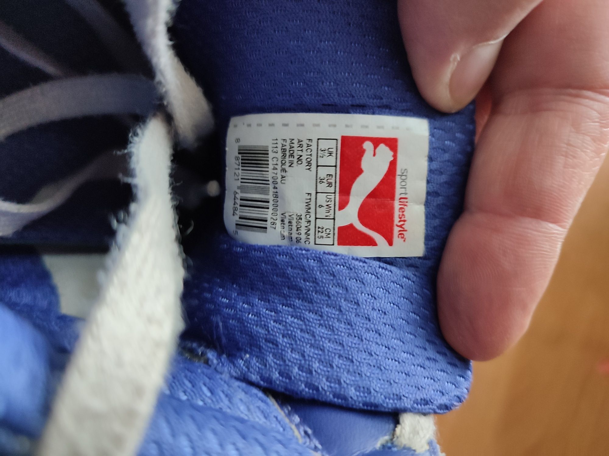 Puma,сникерсы, кроссовки,хайтопы,оригинал,36,маломерят на 35,22 22.5см