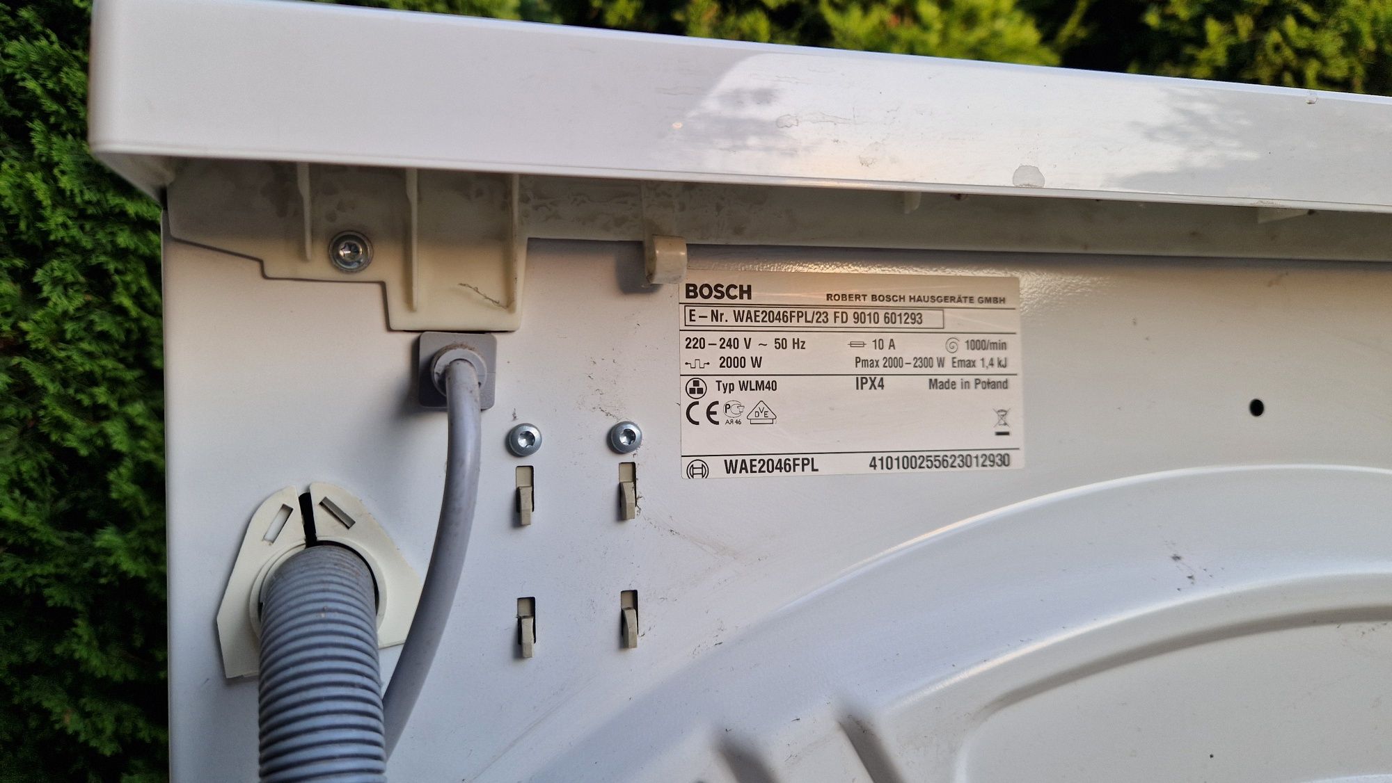 Pralka BOSCH Maxx 7 WAE2046FPL na części