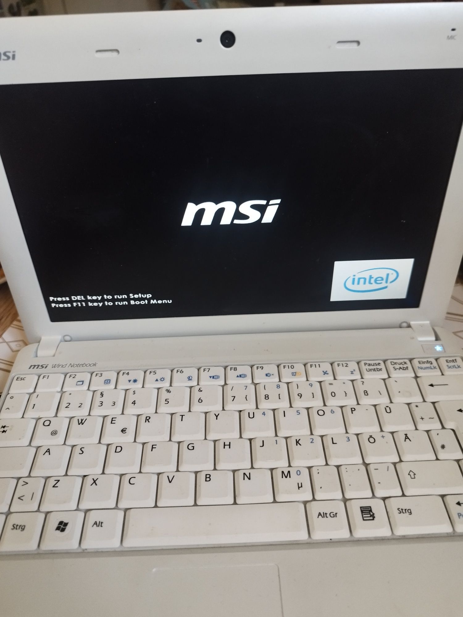 Laptop MSI Wind Notebook 10.1' 2GB RAM 160GB HDD