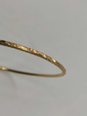Zadbana bransoletka złota próba 750 18k 11,2g średnica 7cm