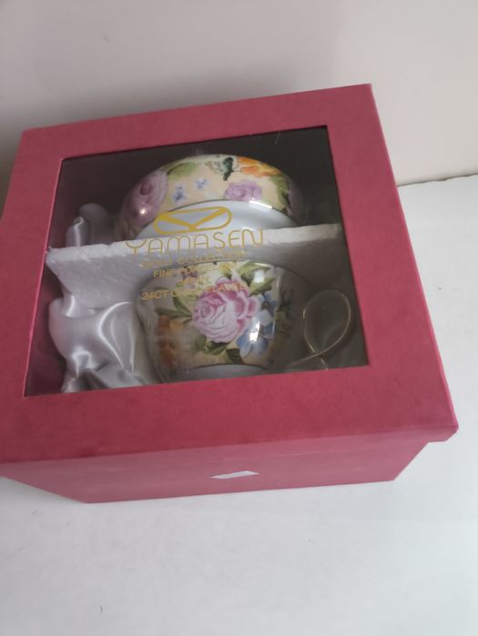 Сервиз фарфор (3TA1293) 1 чайник + 1 чашка  (200/400 мл чашка/ Yamasen