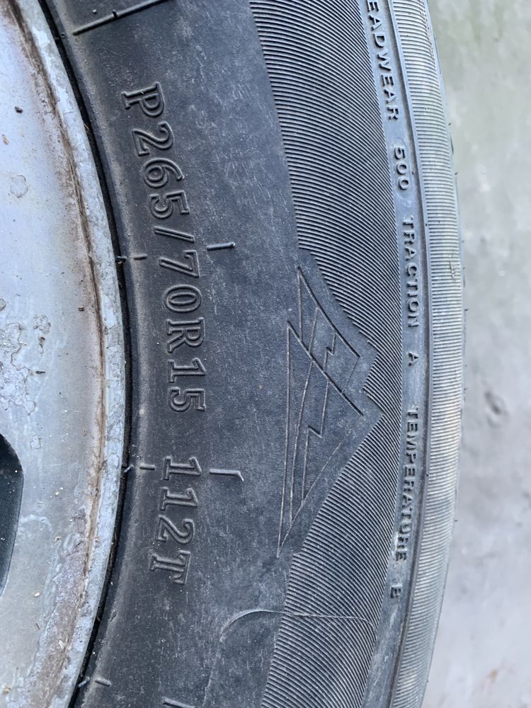 Jantes 15” Pajero com 2 pneus 265/70r15