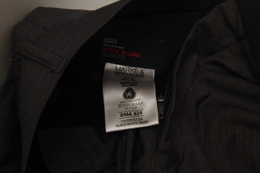 Marks & Spencer Luxury Woolmark рр 36  брюки из шерсти pure new wool