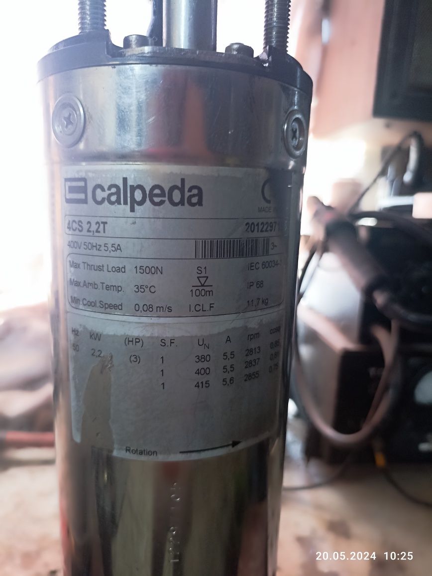 Calpeda 4 SD 10/12 2,2кВт 400В занурювальний насос