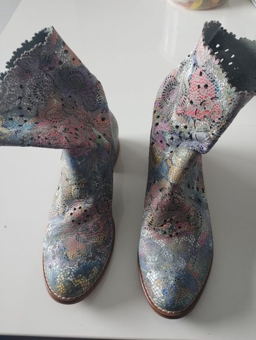 Kozaki letnie skórzane roz.. 36