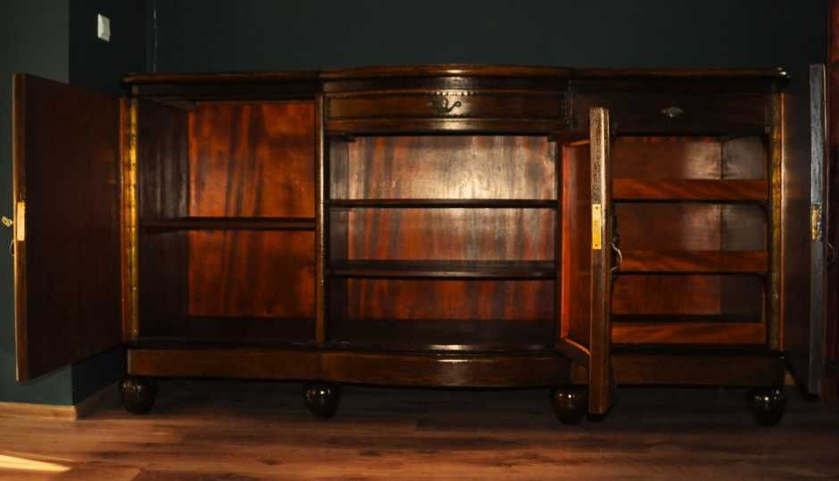 stara komoda rzeźbiona bufet antyk