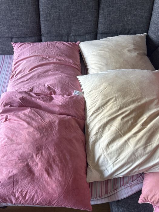 Koldra puchowa i dwie poduszki puchowe