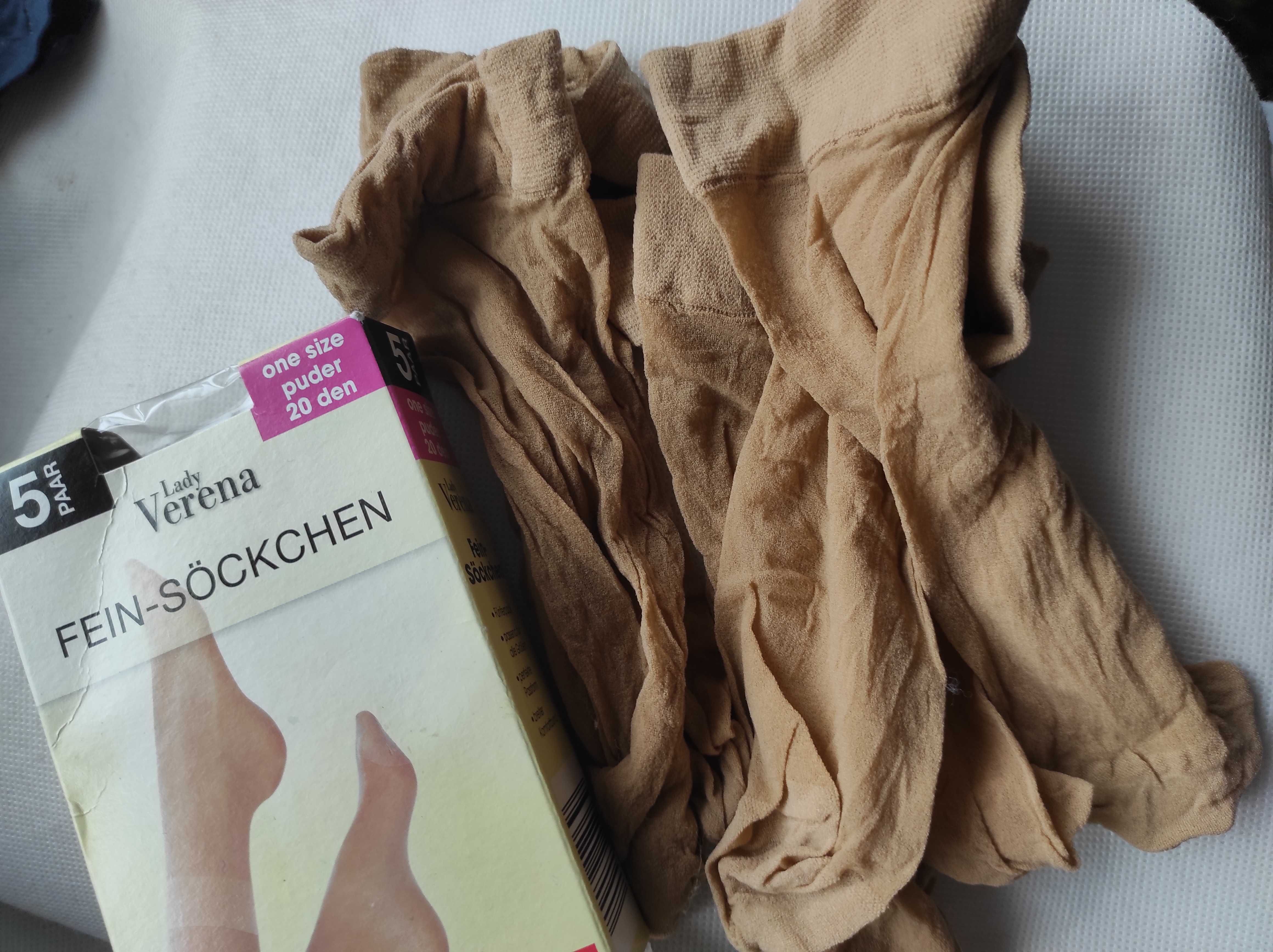 Zestaw skarpetek damskich cienkich 3 pary 20den