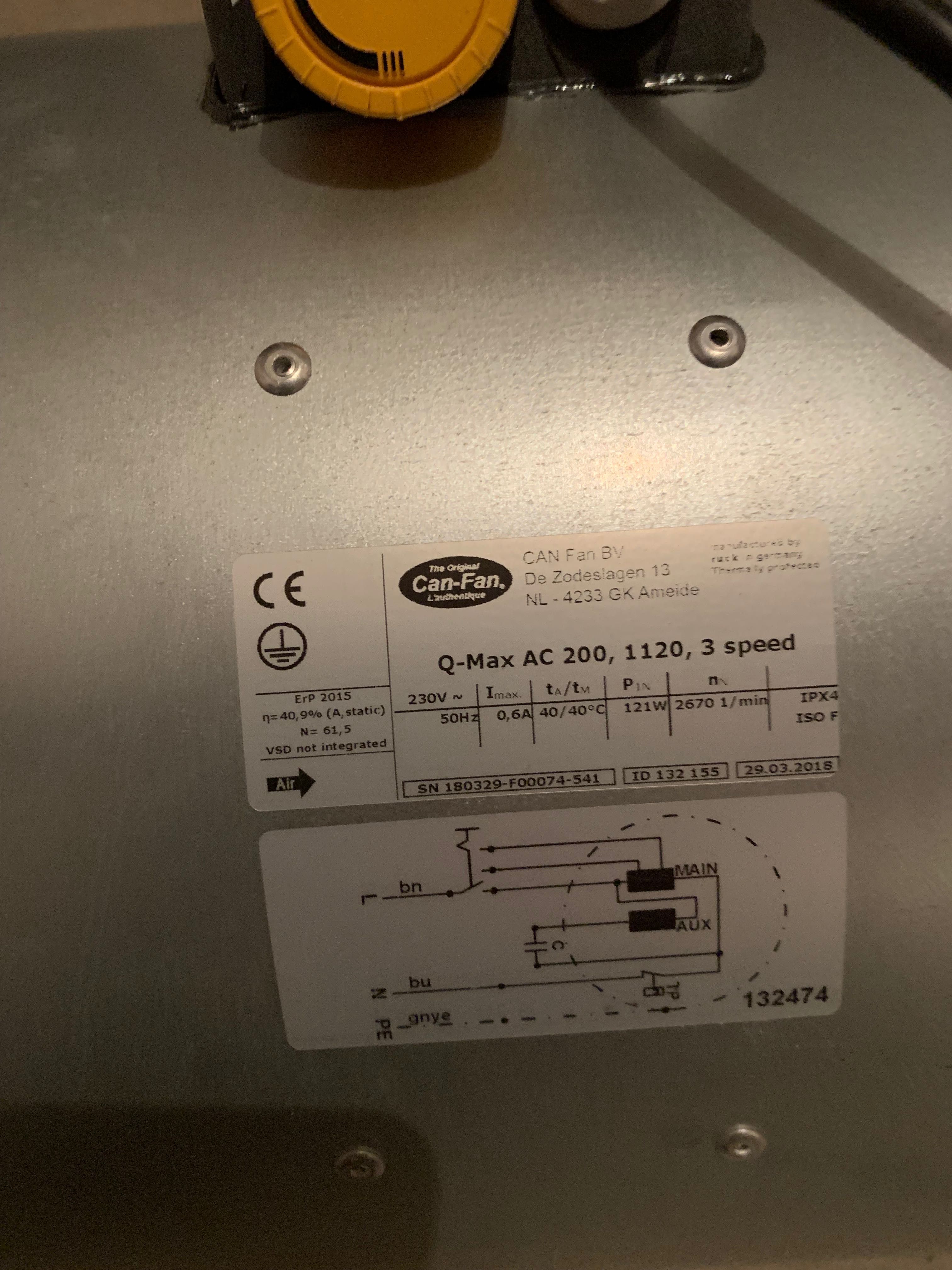 Wentylator Can Q-Max Pro Series Acoustic Fan 8” (200mm) - 1120m³/h