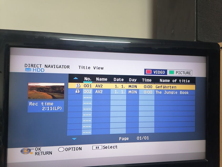 Nagrywarka Panasonic DMR-EH675 HDD250GB pilot HDMI