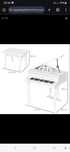 Piano Infantil em MDF Branco