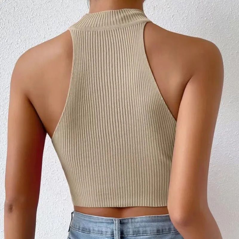 Cropp top croptop krótka bluzka prążek XS s m l