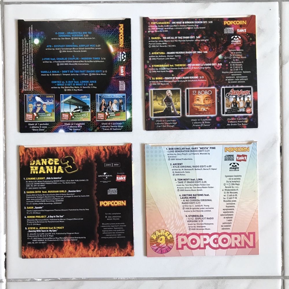 Płyty składanki CD Popcorn Stars pop dance rock składanka składanki