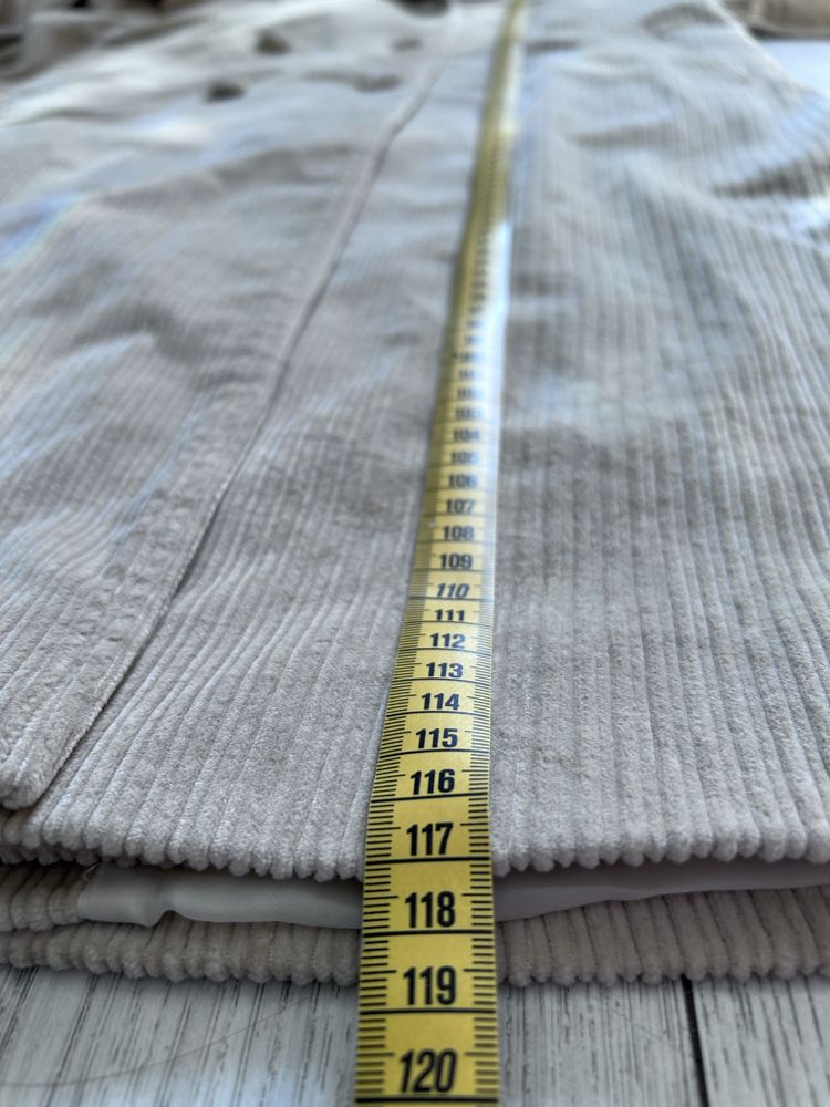 Płaszcz sztruksowy beż Just Unique roz XS/S -oversize