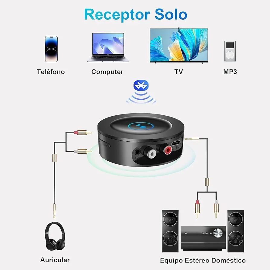 Bluetooth 5.2 приймач для домашньої стереосистеми AUX адаптер