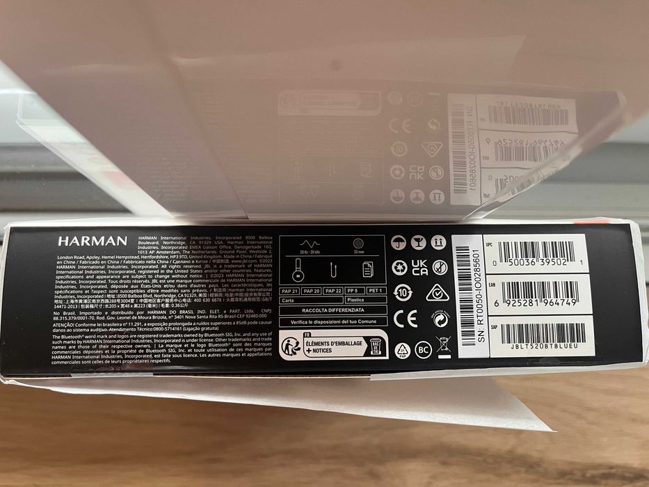 JBL Tune 520BT bezprzewodowe słuchawki nauszne, nowe, na prezent