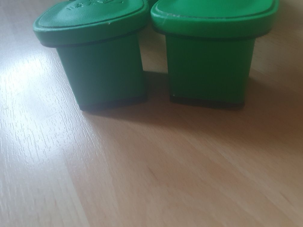 Klapki Zara 38 zielone