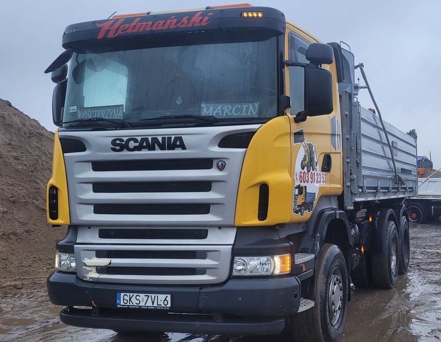 Scania r 420 6x4 wywrotka kiper burty otwierane