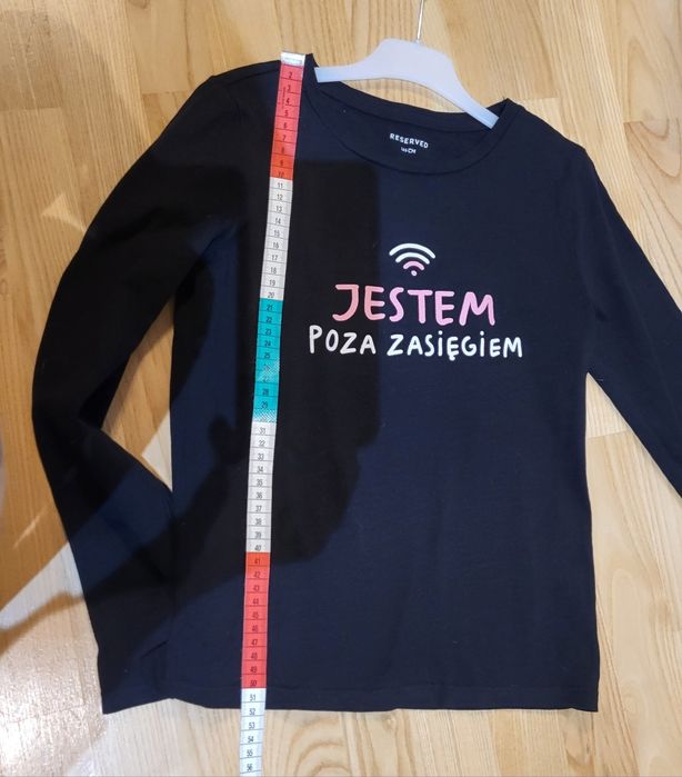 Koszulka z długim rękawem dla dziewczynki, roz. 146, stan bardzo dobry