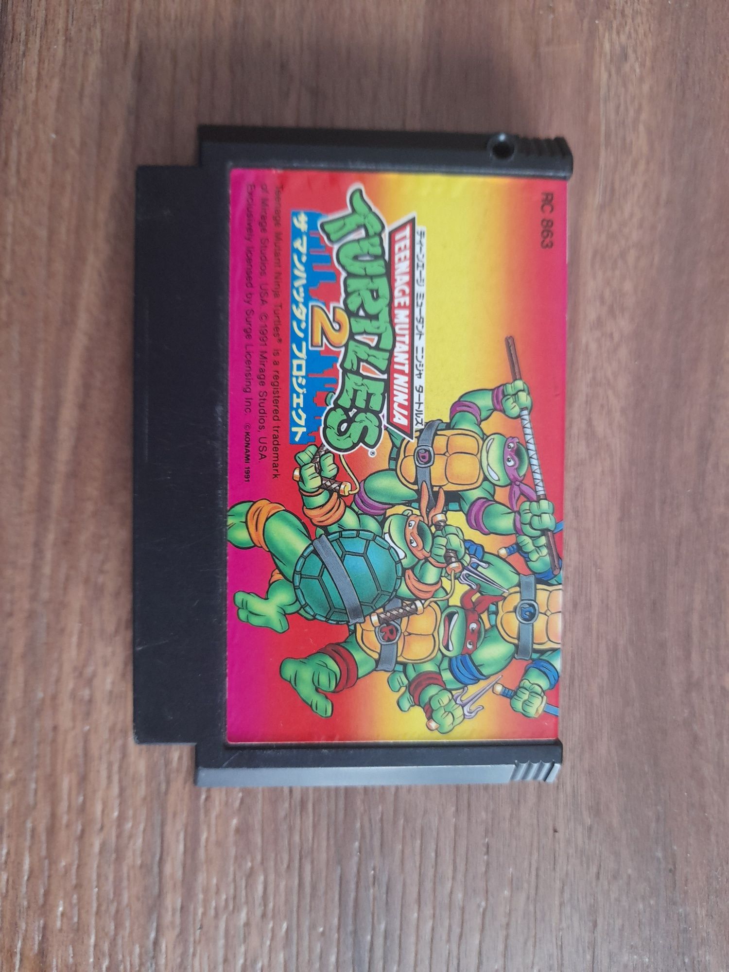 Tmnt 1 i 2 nintendo Konami  famicom ntsc j