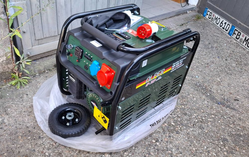 Agregat 3 fazowy NOWY, silnik Briggs&Stratton, moc 6,9kW / 400V