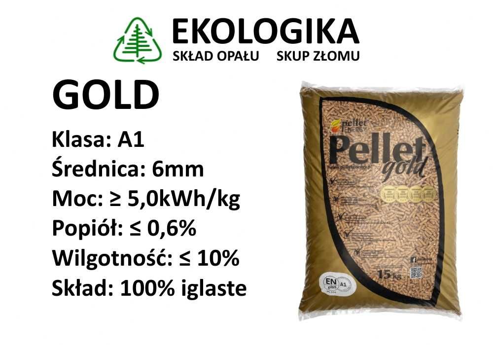 Pellet GOLD 6mm - Pellet Energy ENPlus A1 PL014 Głogówek