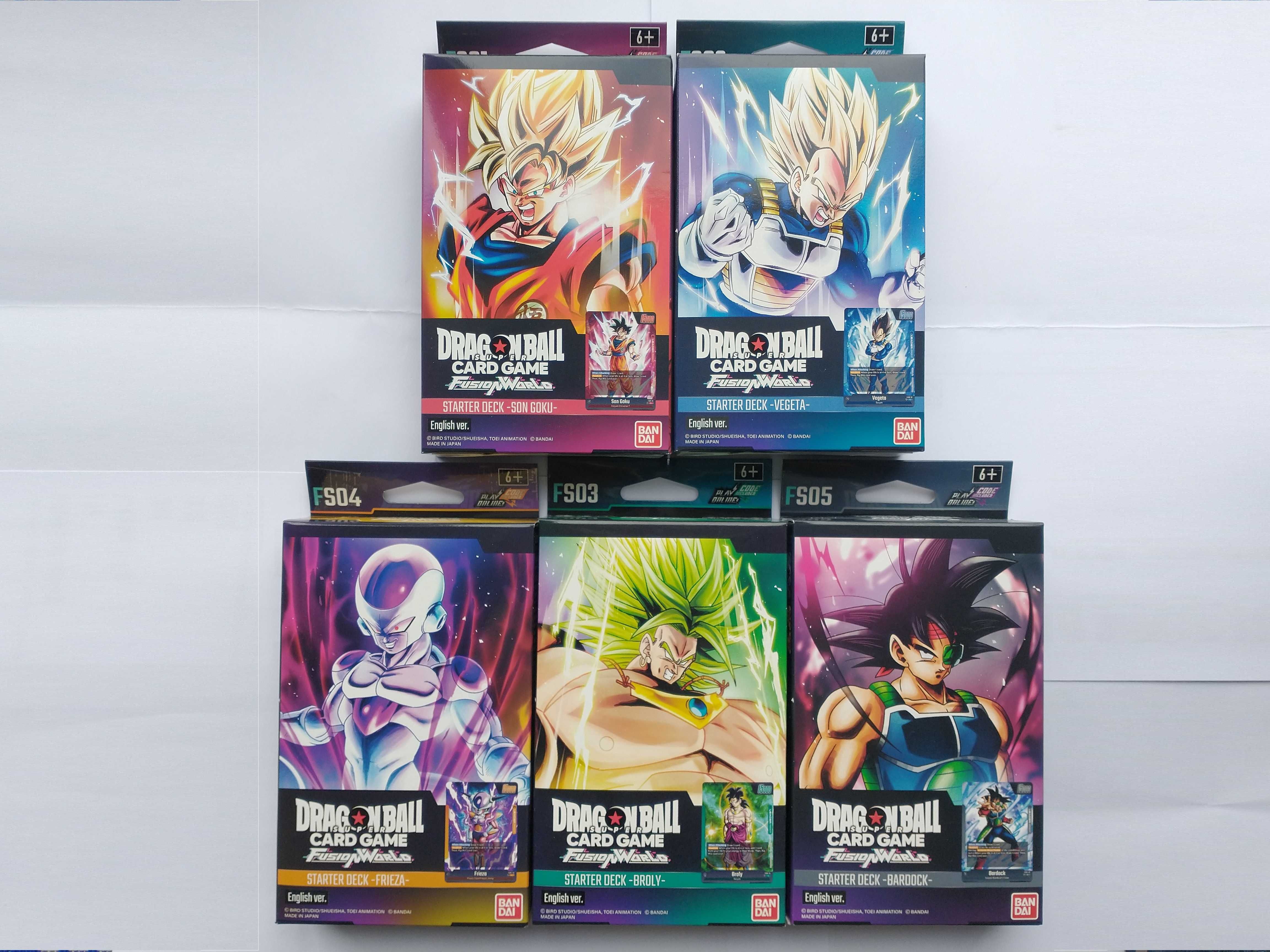 Colecção Decks Dragon Ball Super Card Game (Novo e Selado)