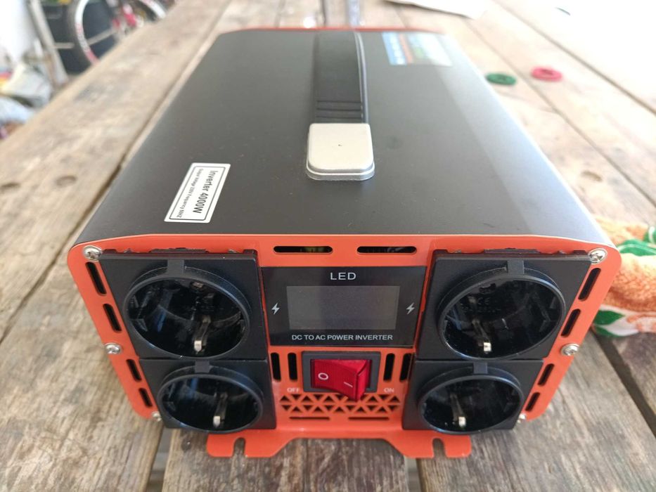 Inversor de 24v onda pura 1800w max contínuo