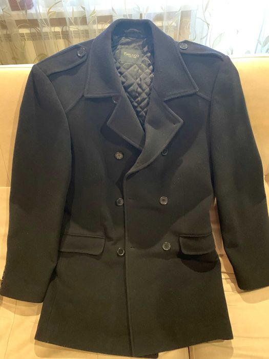 Пальто чорне кашемірове   (Італія)   чоловіче. 50-52 р.