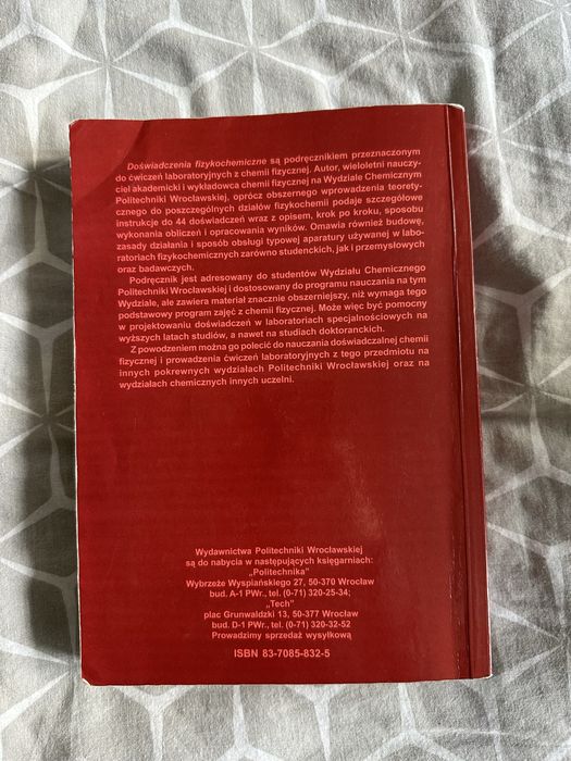 Doświadczenia fizykochemiczne Andrzej Olszowski 2004 chemia fizyczna