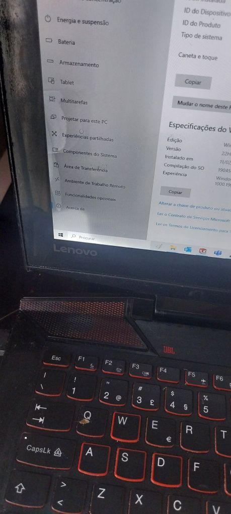 Pc portátil Lenovo Gaming