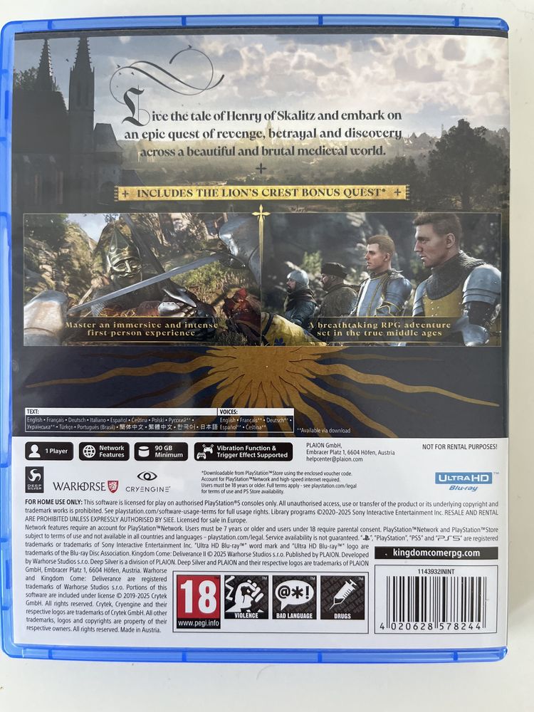 Kingdome Come Deliverance 2 na ps5