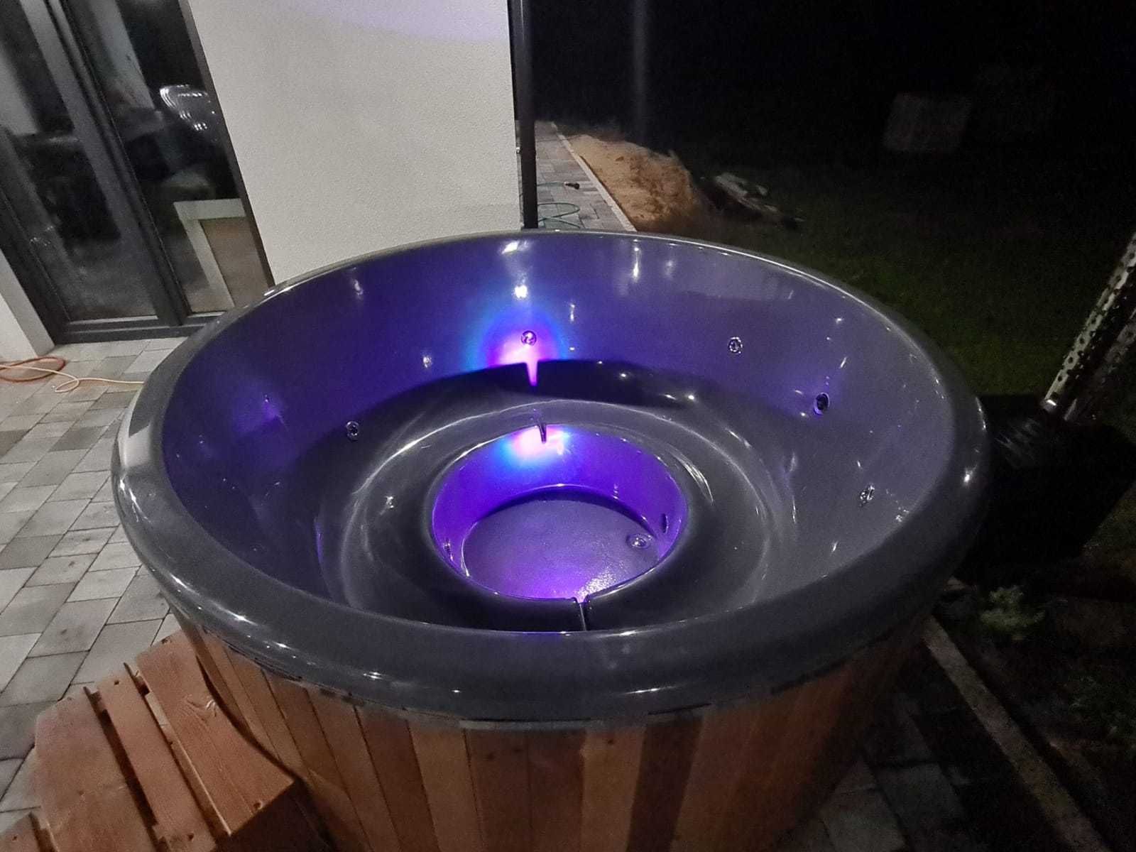 Balia Ogrodowa Jacuzzi ruska bania Hot Tub Beczka Pokrywa Termiczna