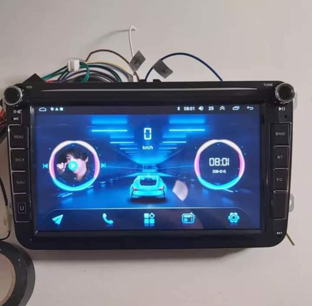 Rádio Android 12 com GPS Volkswagen, SEAT, Skoda (Artigo Novo)