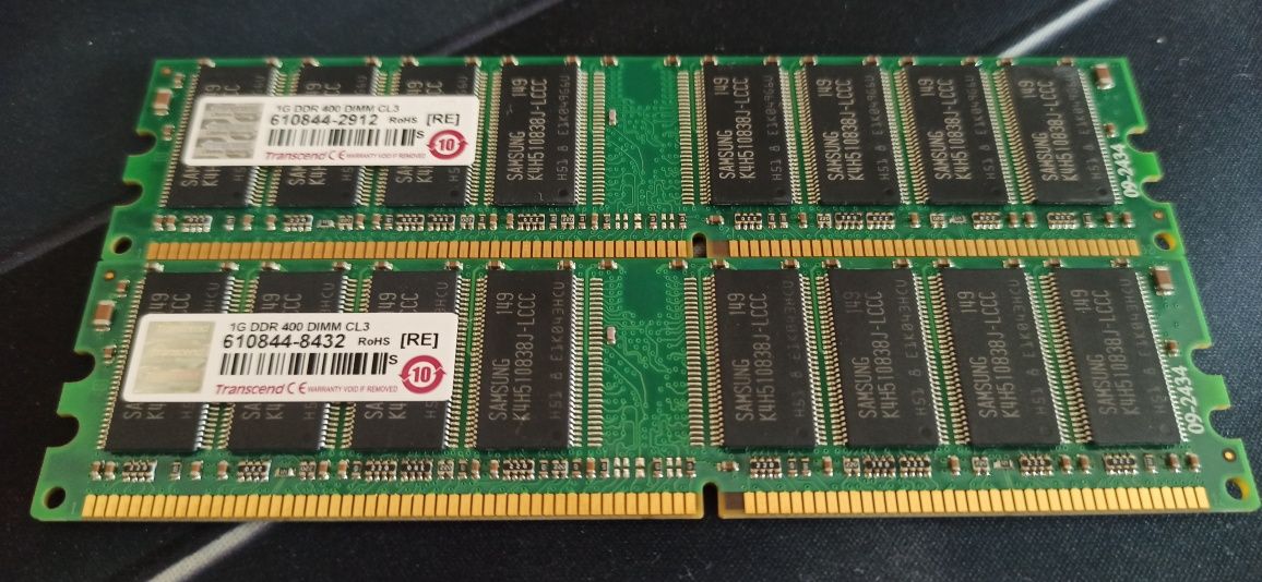 Memorias DDR400 Kit de 2GB