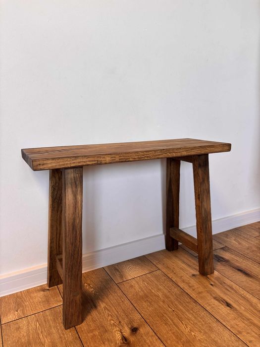 Drewniana dębowa konsola lite drewno porządny mebel