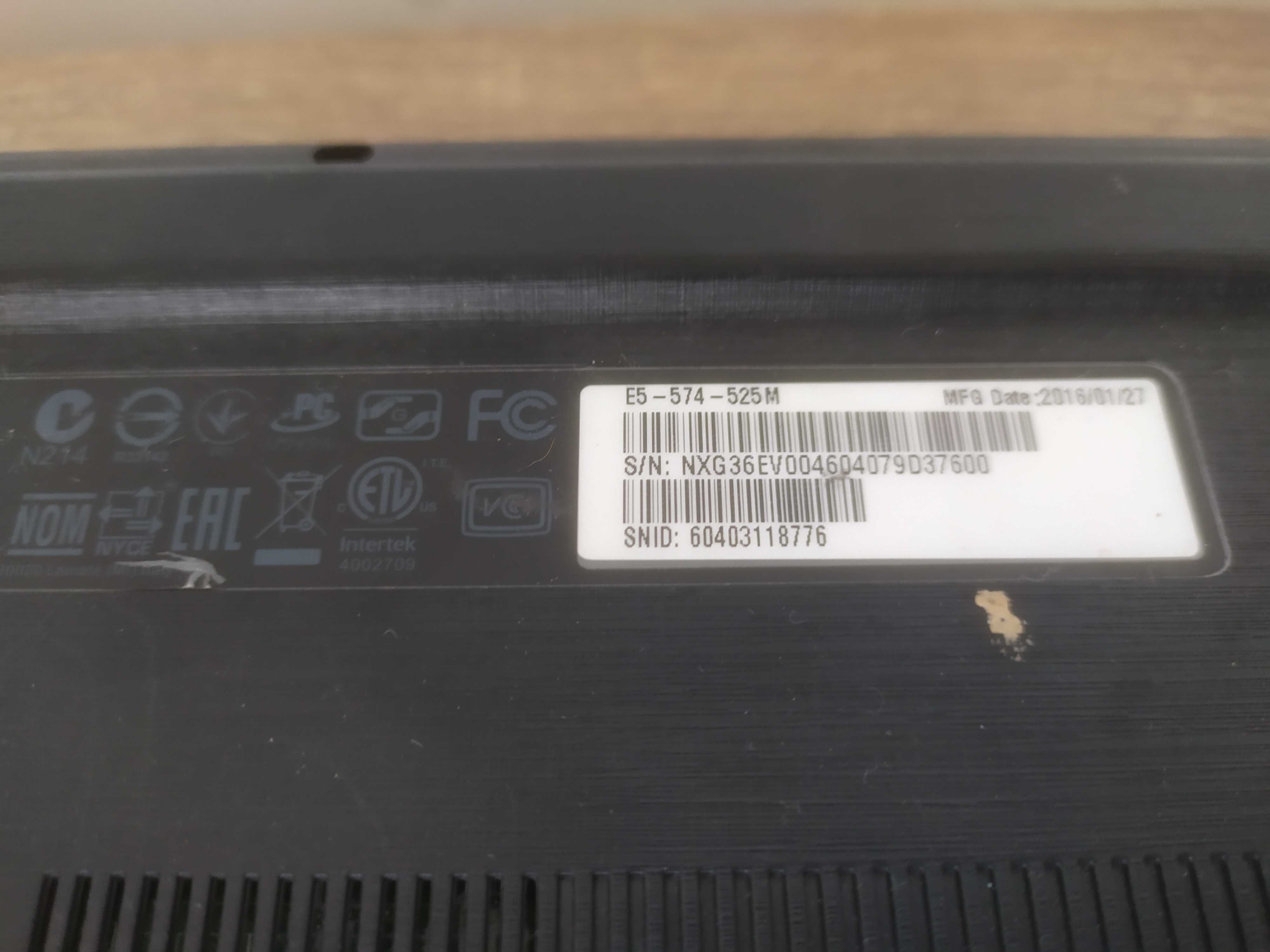 laptop acer e5-574 i5
