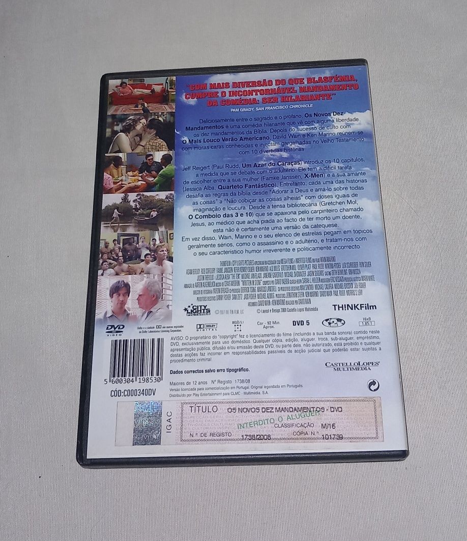 Filme Os Novos Dez Mandamentos em dvd original 3,50€