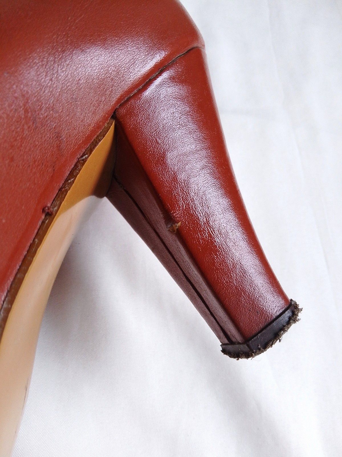Krótkie skórzane vintage kozaki botki r 36