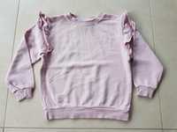 Bluza różowa z falbankami H&M 116