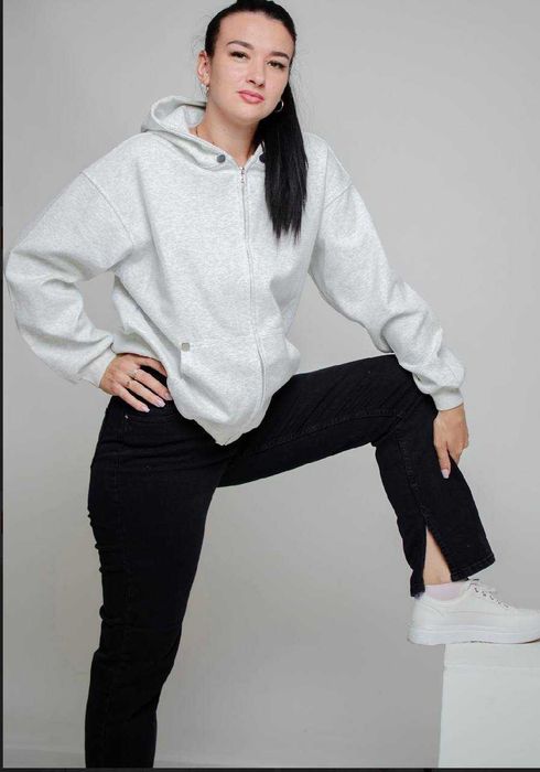 Стильна жіноча зип-худі | Якісна тринитка, нова з магазину