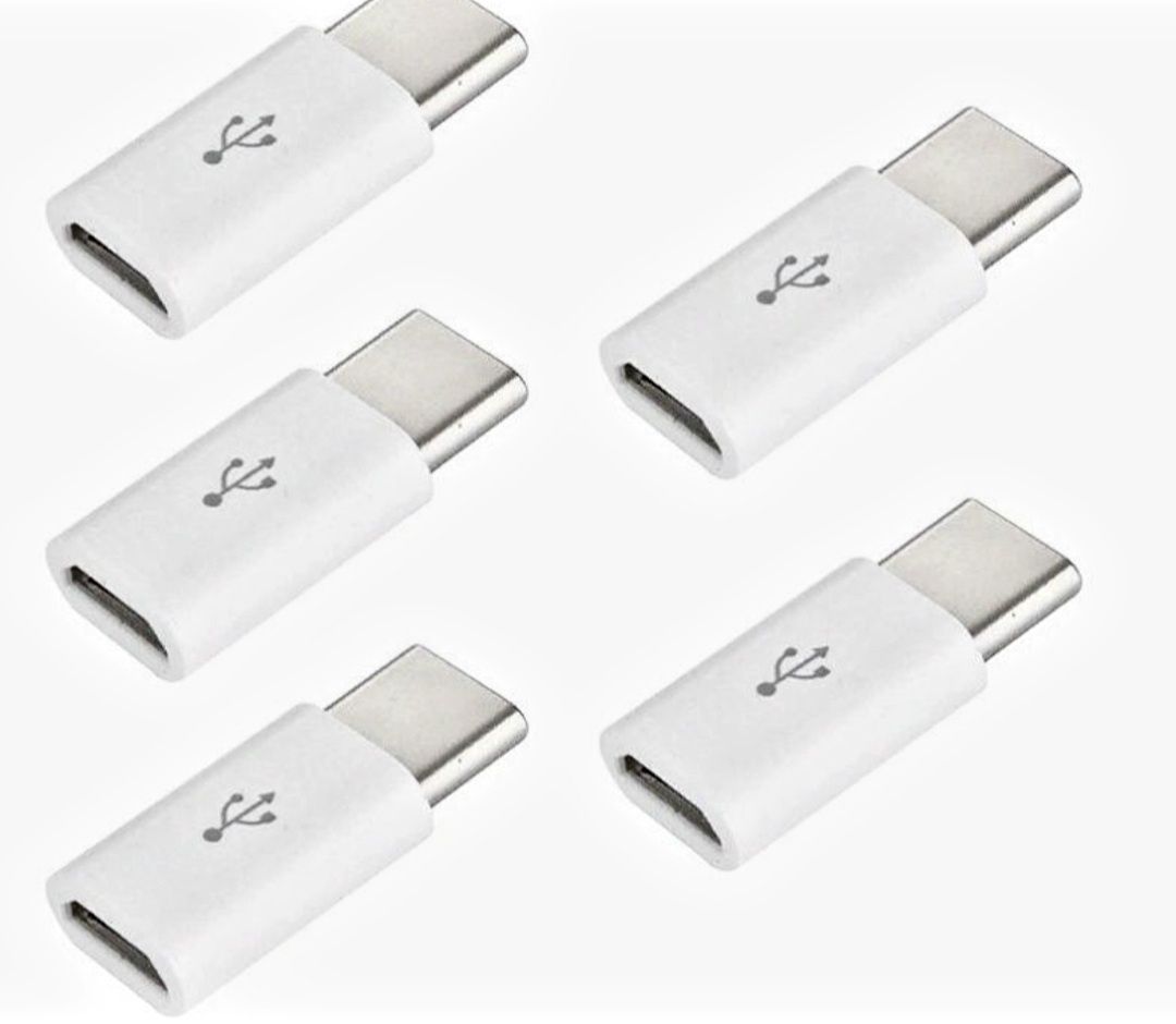 Лот 2 шт.Перехідник Адептер Micro USB (мама) + USB Type C (папа)